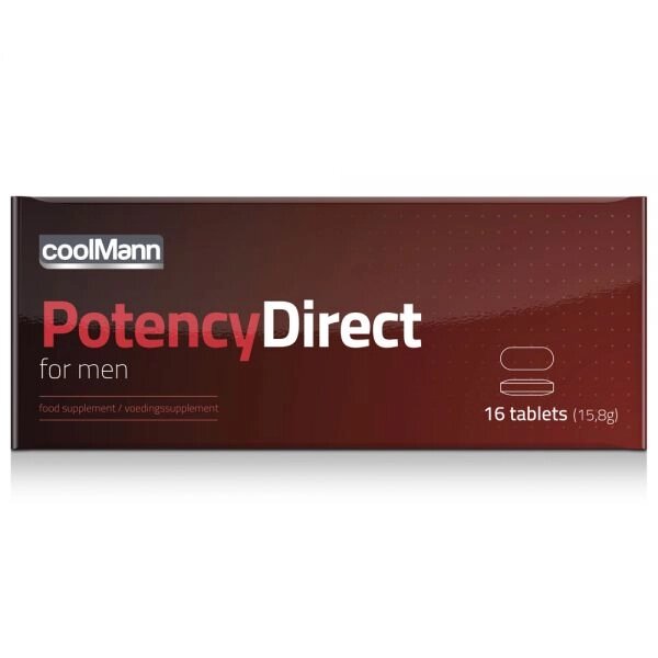 Таблетки з потенцією Coolmann Male Male Protection Direct, 16шт від компанії Elektromax - фото 1