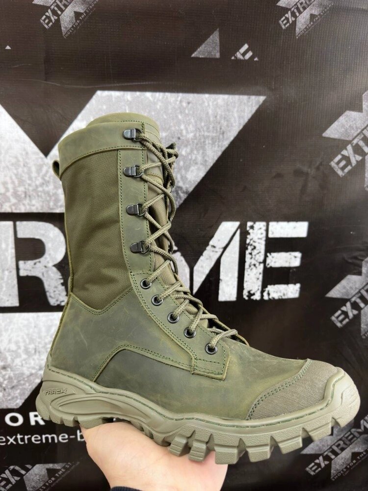 Тактичні демісезоні берці вставки Cordura Tactical Boots олива від компанії Elektromax - фото 1