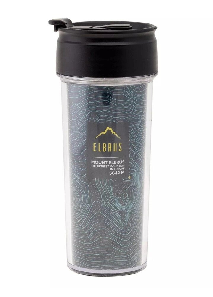 Термокружка Elbrus Dakos 400 ml black/green від компанії Elektromax - фото 1