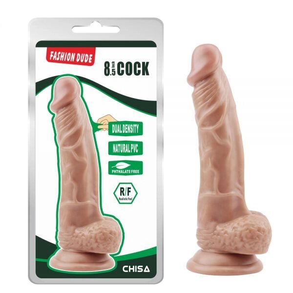 Тілесний  Масажер   на присоске Fashion Dude 8.5 Inch Cock від компанії Elektromax - фото 1