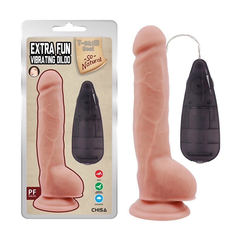 Тілесний Масажер  на присоску і пультом Extra Fun Vibrating Dildo від компанії Elektromax - фото 1