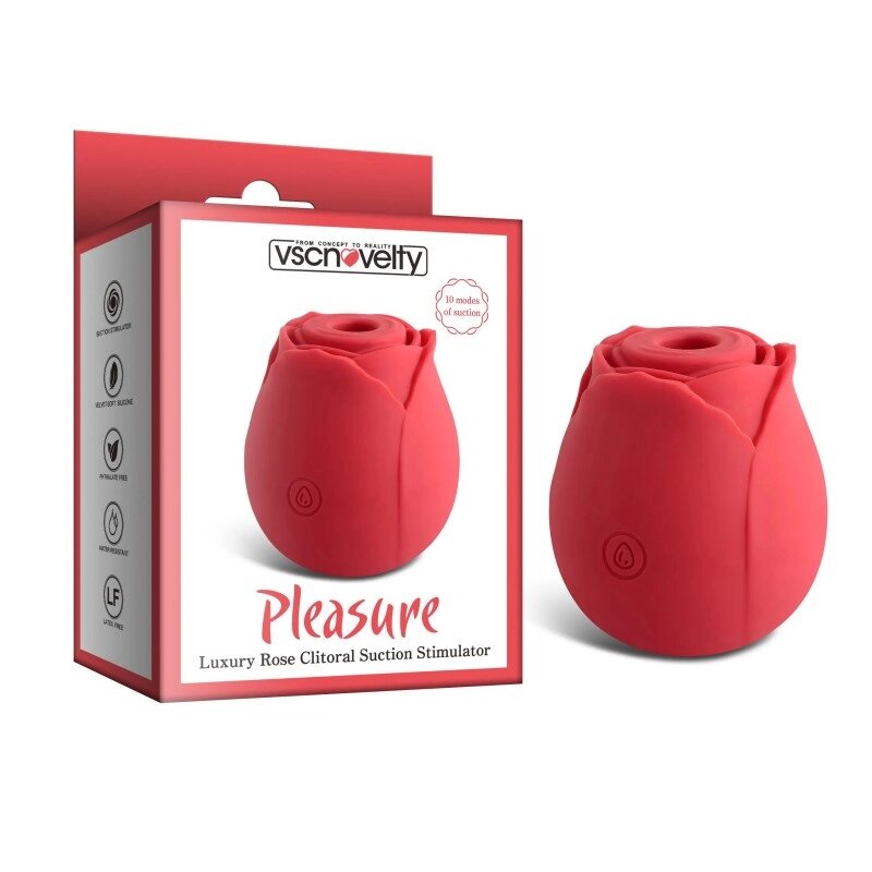 Точковий  Масажер  Pleasure Luxury Rose Clitoral Suction Stimulator від компанії Elektromax - фото 1