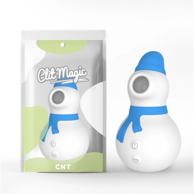 Точковий  всмоктуючий Масажер  Christmas Snowman Blue від компанії Elektromax - фото 1