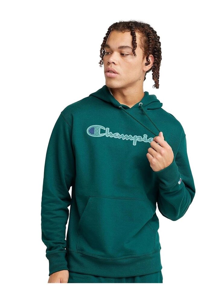 Толстовка чоловіча Champion Powerblend Fleece Pullover Hoodie 2 M Green (HBGF89H-2-M) від компанії Elektromax - фото 1