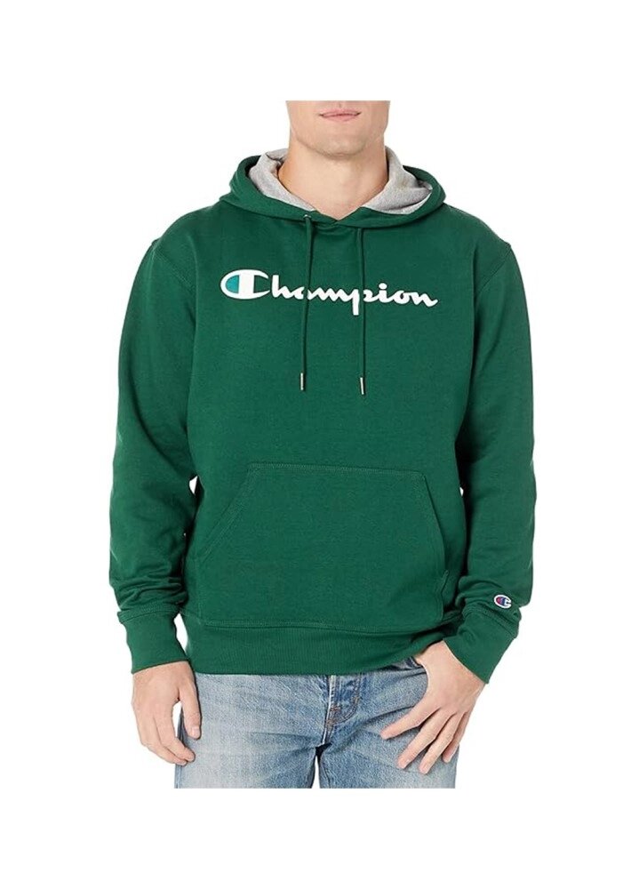 Толстовка чоловіча Champion Powerblend Fleece Pullover Hoodie 3 S Green (HBGF89H-3-S) від компанії Elektromax - фото 1