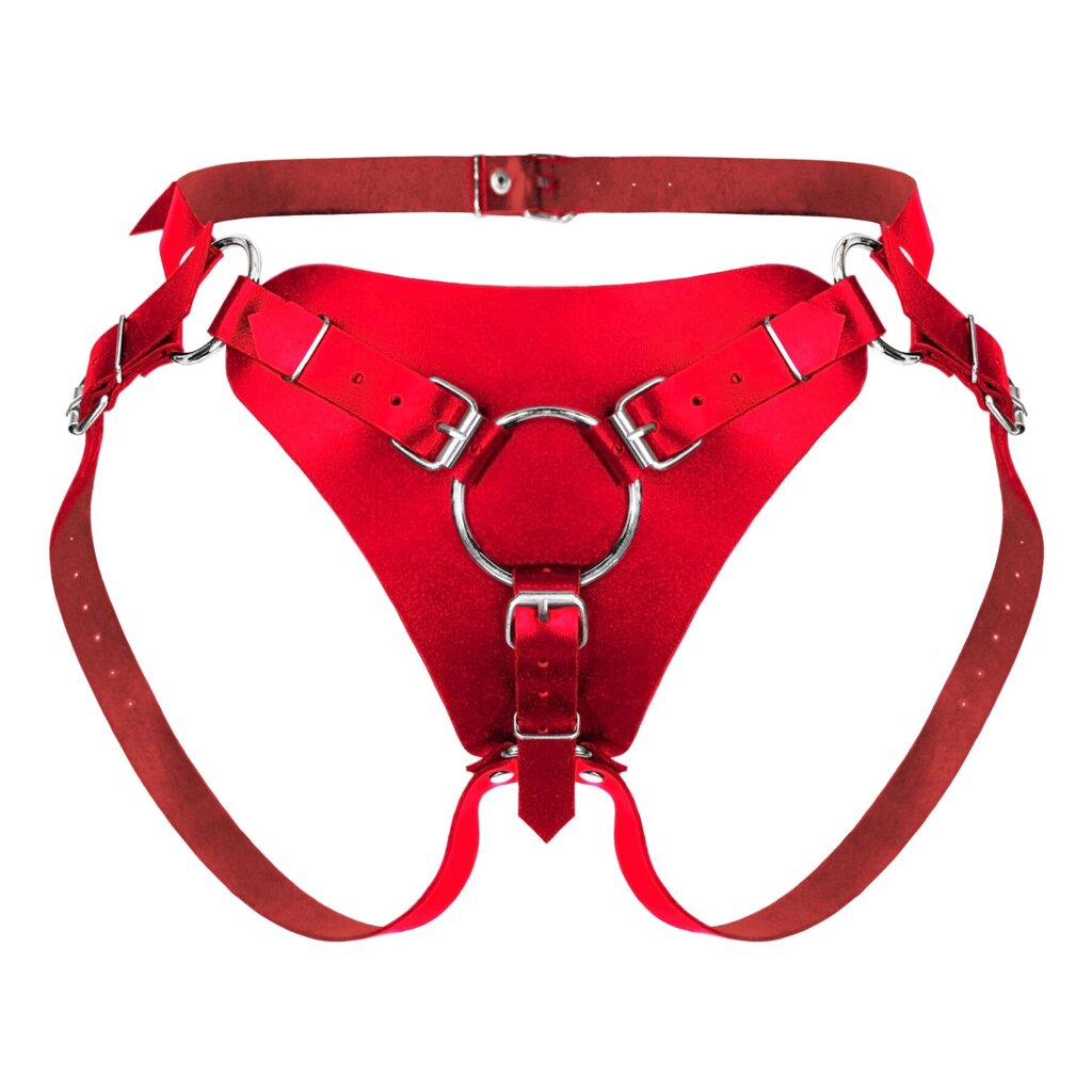 Труси для страпона Feral Feelings Strap-on Harness Red, red від компанії Elektromax - фото 1