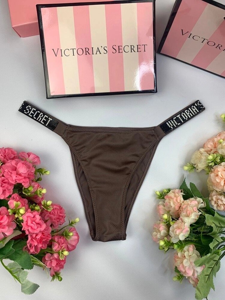 Труси Жіночі  Victoria's Secret Very Sexy Бразіліана Коричневий wu074 від компанії Elektromax - фото 1