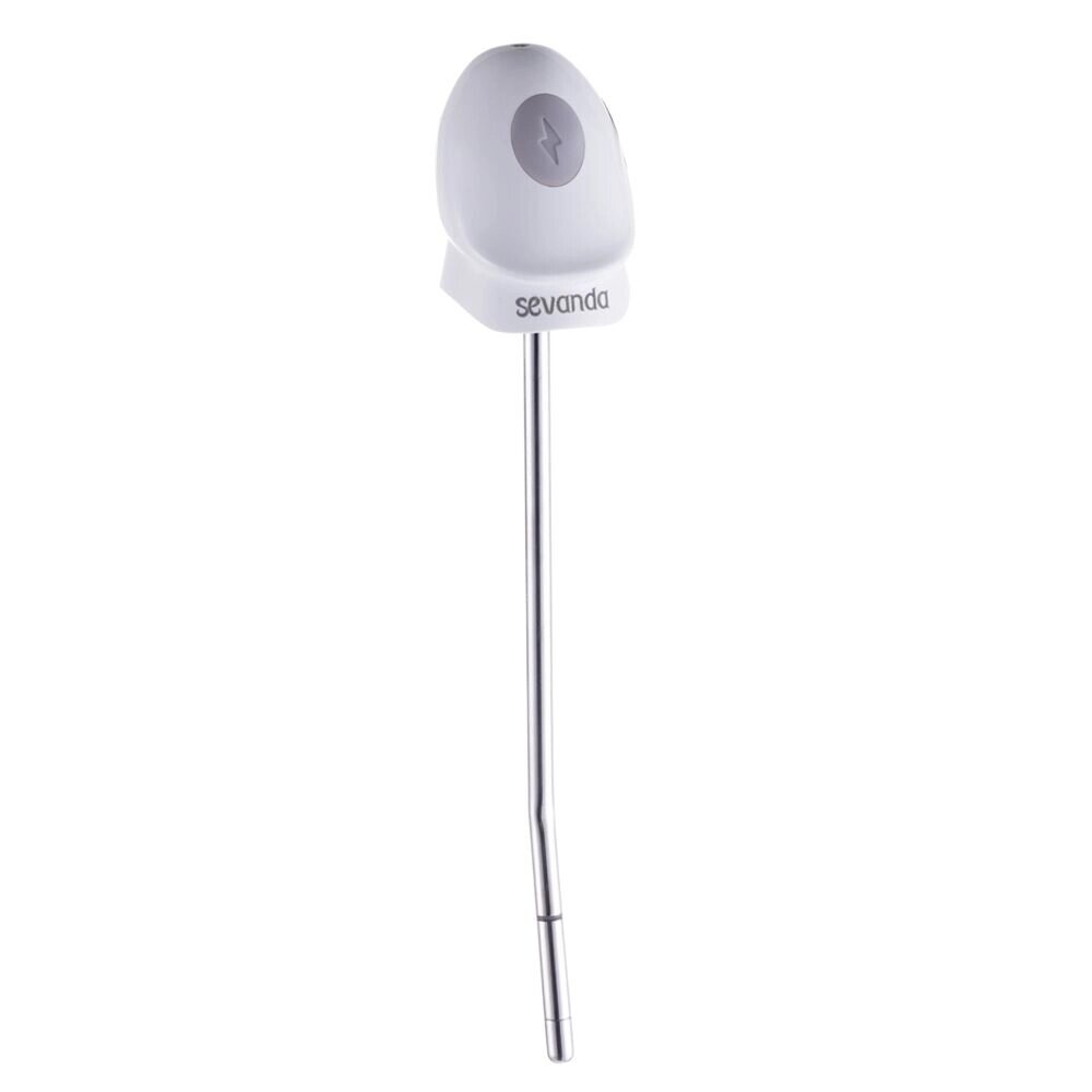 Уретральний зонд LOCKINK SEVANDA Vibrating & E-stim Metal Urethral Sounding - White від компанії Elektromax - фото 1