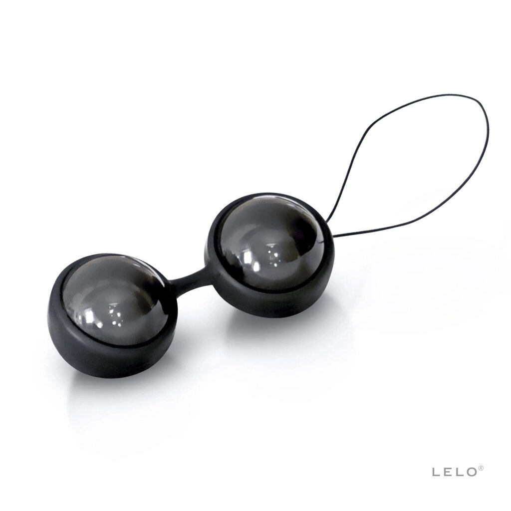 Вагінальні кульки LELO Luna Beads Noir Black, зміщений центр ваги, діаметр 2,9 см, 2х37 г від компанії Elektromax - фото 1