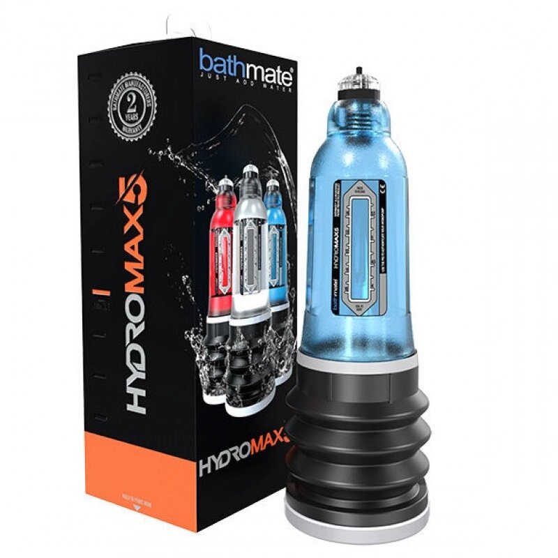 Вакуумна помпа блакитна Bathmate Hydromax Aqua Blue 5/X20 від компанії Elektromax - фото 1