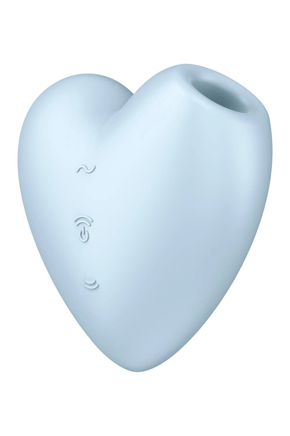 Вакуумний стимулятор-серце з вібрацією Satisfyer Cutie Heart Blue від компанії Elektromax - фото 1