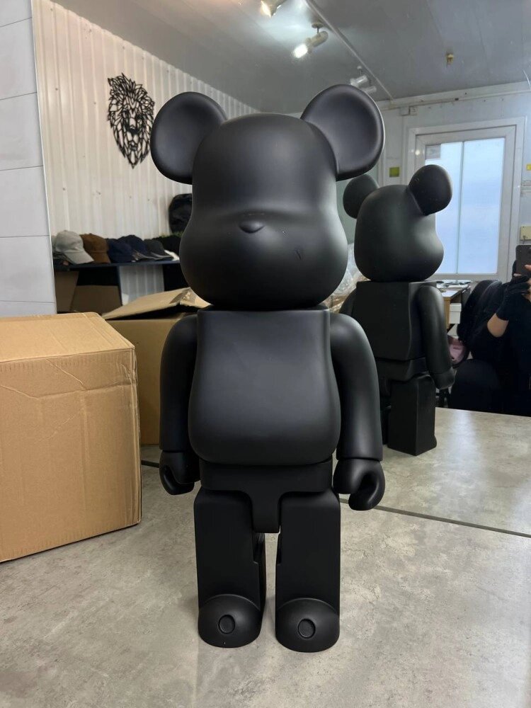 Ведмідь Bearbrick чорний a214 від компанії Elektromax - фото 1