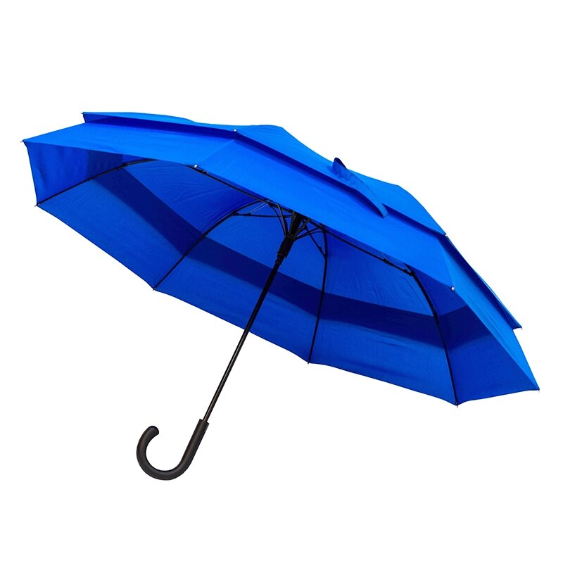 Велика парасоля-тростина напівавтомат FAMILY (темно-синій, ø 128 см) від компанії Elektromax - фото 1