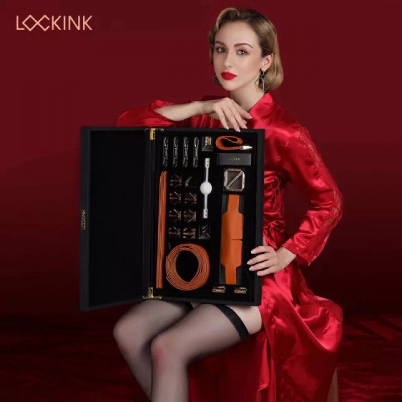 Великий елітний ігор   набір Bondage & Restraint Set Lockink від компанії Elektromax - фото 1