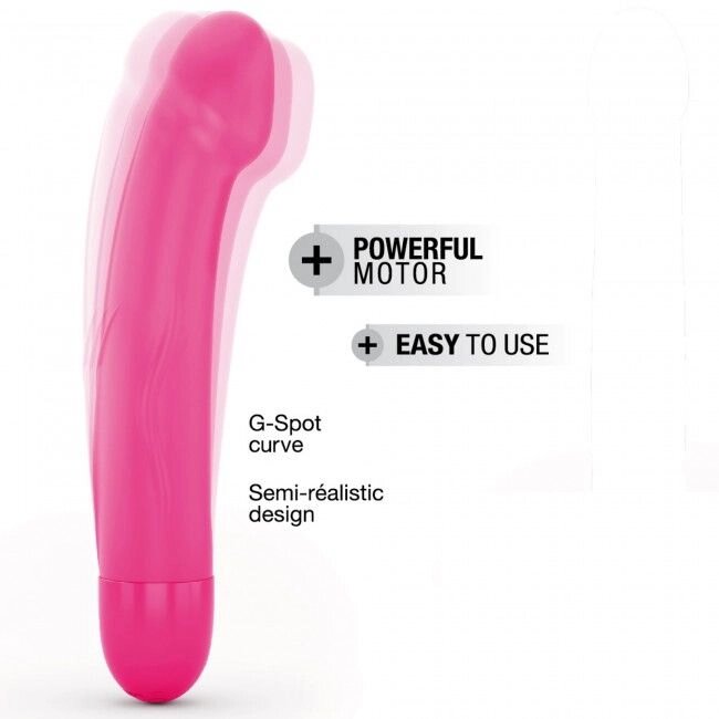 Вібратор Dorcel Real Vibration M Magenta 2.0, діаметр 3,7см, перезаряджається, для точки G від компанії Elektromax - фото 1