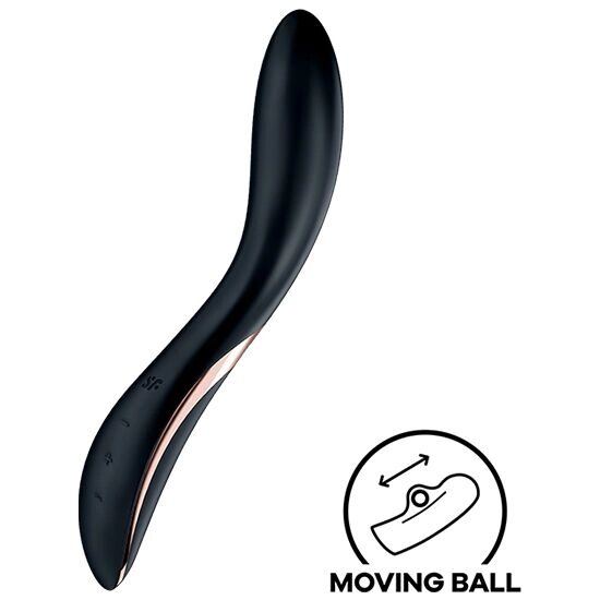 Вібратор із перлинною стимуляцією точки G Satisfyer Rrrolling Explosion Black від компанії Elektromax - фото 1