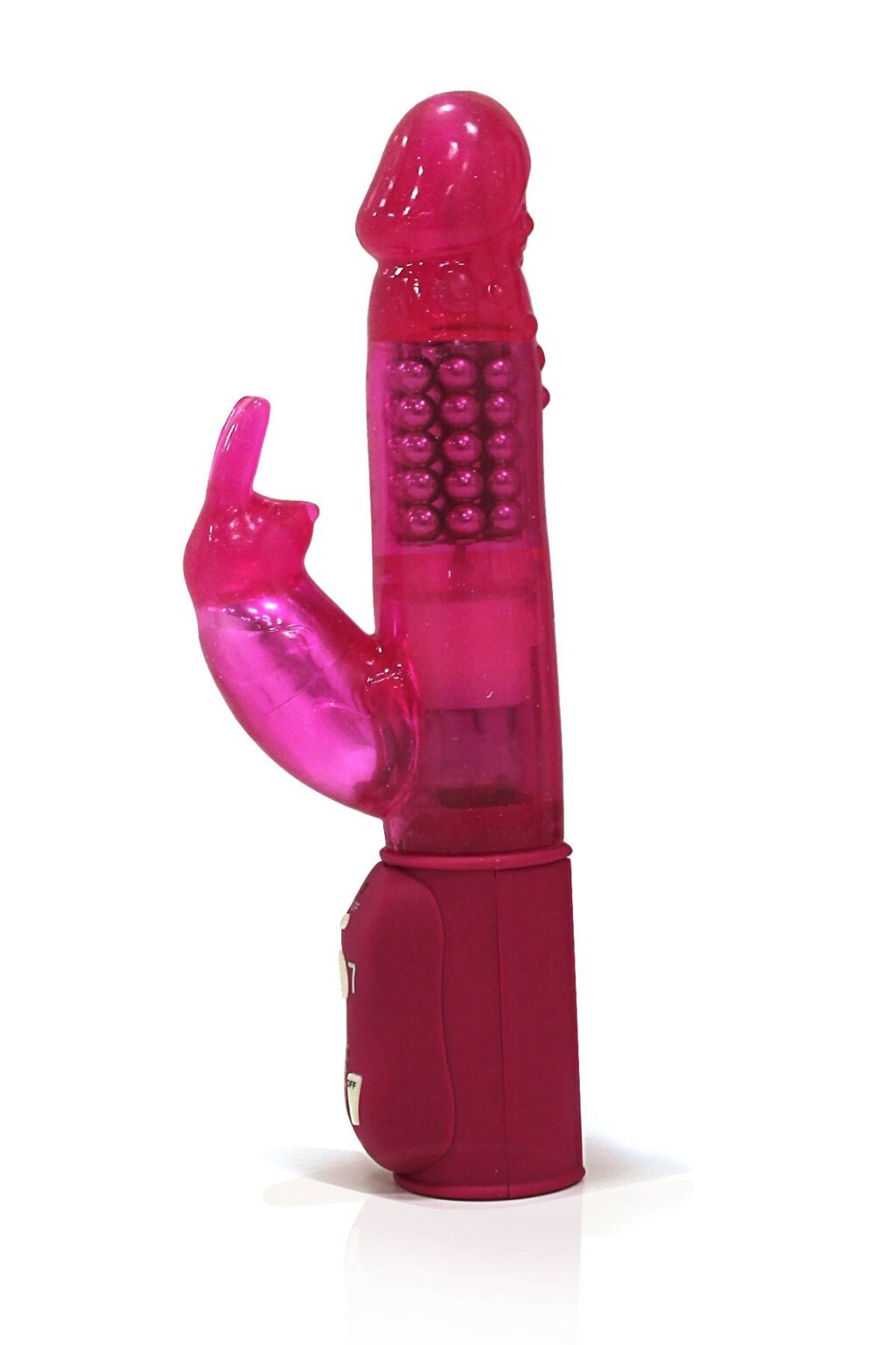 Вібратор-кролик Dorcel Orgasmic Rabbit Pink з перлинним масажем від компанії Elektromax - фото 1