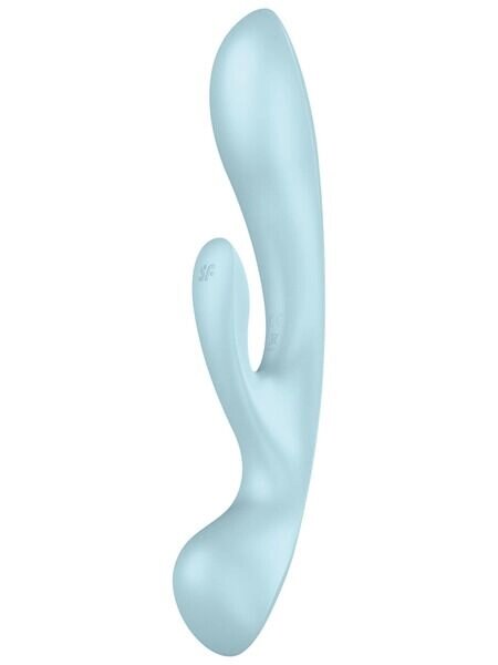 Вібратор-кролик Satisfyer Triple Oh Blue від компанії Elektromax - фото 1