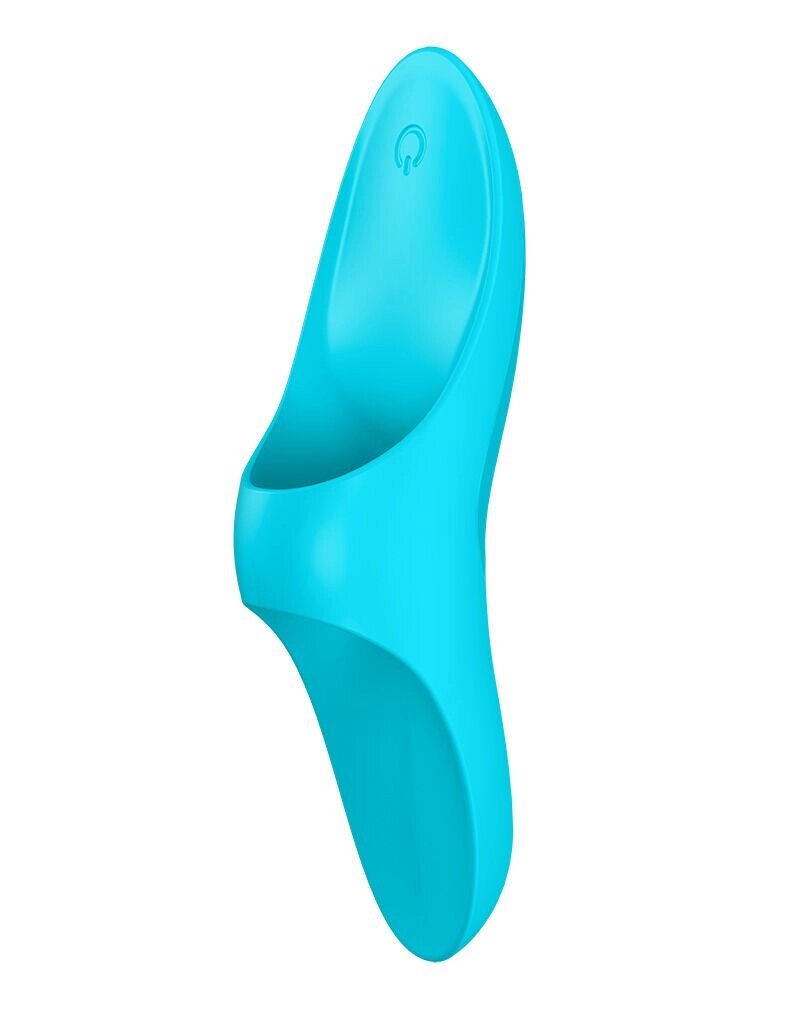 Вібратор на палець Satisfyer Teaser Light Blue від компанії Elektromax - фото 1