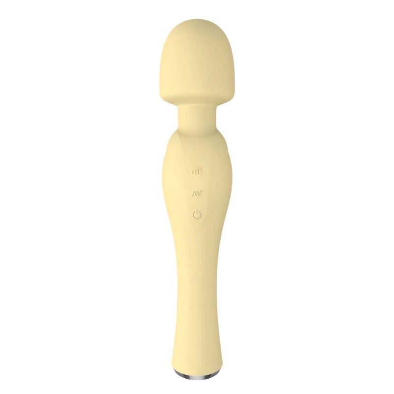 Вібромасажер для Горошинка а Drywell Wand Massager Blossom Yellow від компанії Elektromax - фото 1