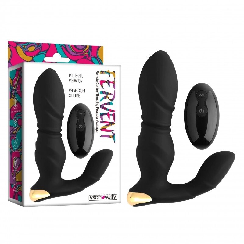 Вібростимулятор для чоловіків Fervent Remote Control Thrusting Prostate Massager від компанії Elektromax - фото 1