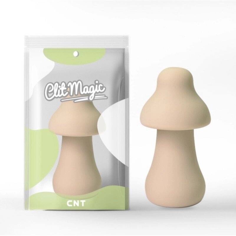 Вібростимулятор для жінок 3D Design Protruding Mushroom Off White від компанії Elektromax - фото 1