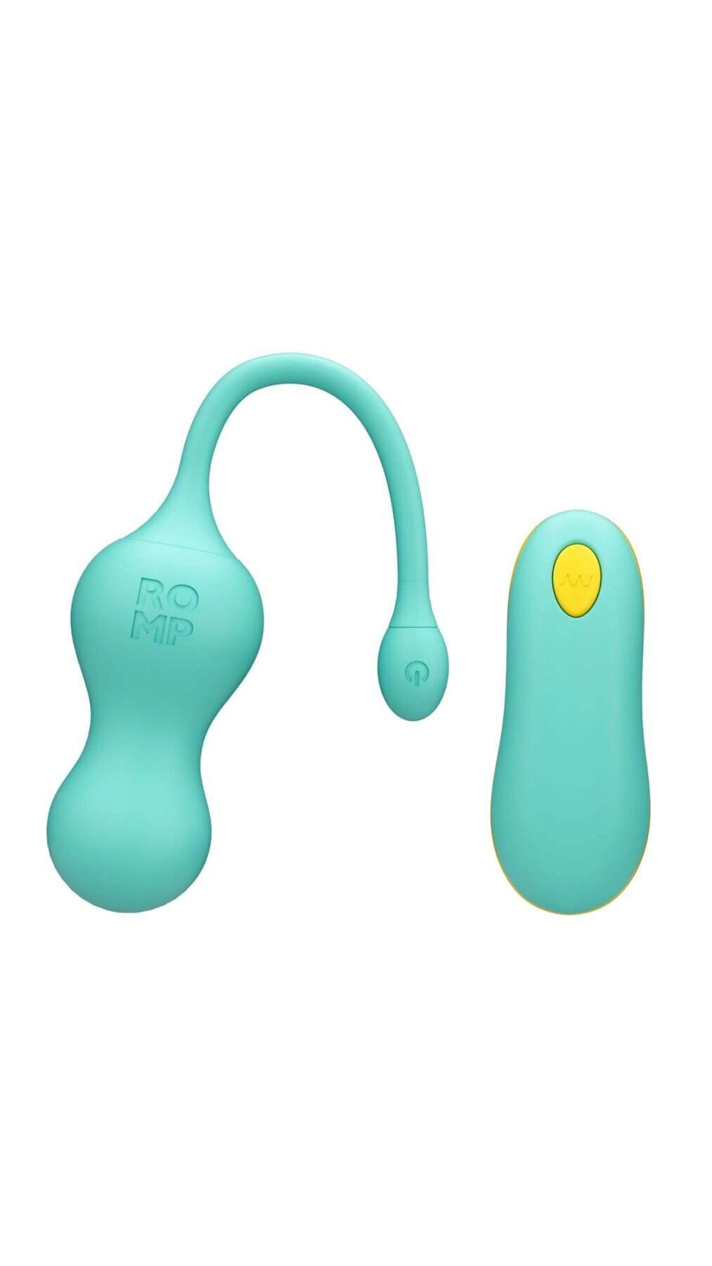 Віброяйце для точки G з пультом керування Romp Cello Light Teal, водонепроникне від компанії Elektromax - фото 1