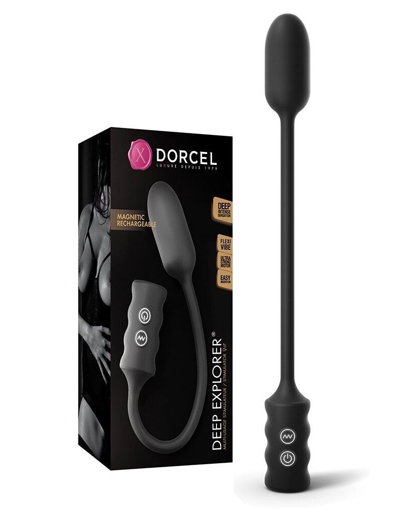 Виброяйце Dorcel Deep Explorer, підходить для вагінальної та анальної стимуляції, потужне від компанії Elektromax - фото 1