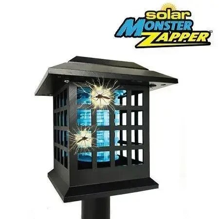 Винищувач комарів із сонячною панеллю Solar Monster Zapper від компанії Elektromax - фото 1