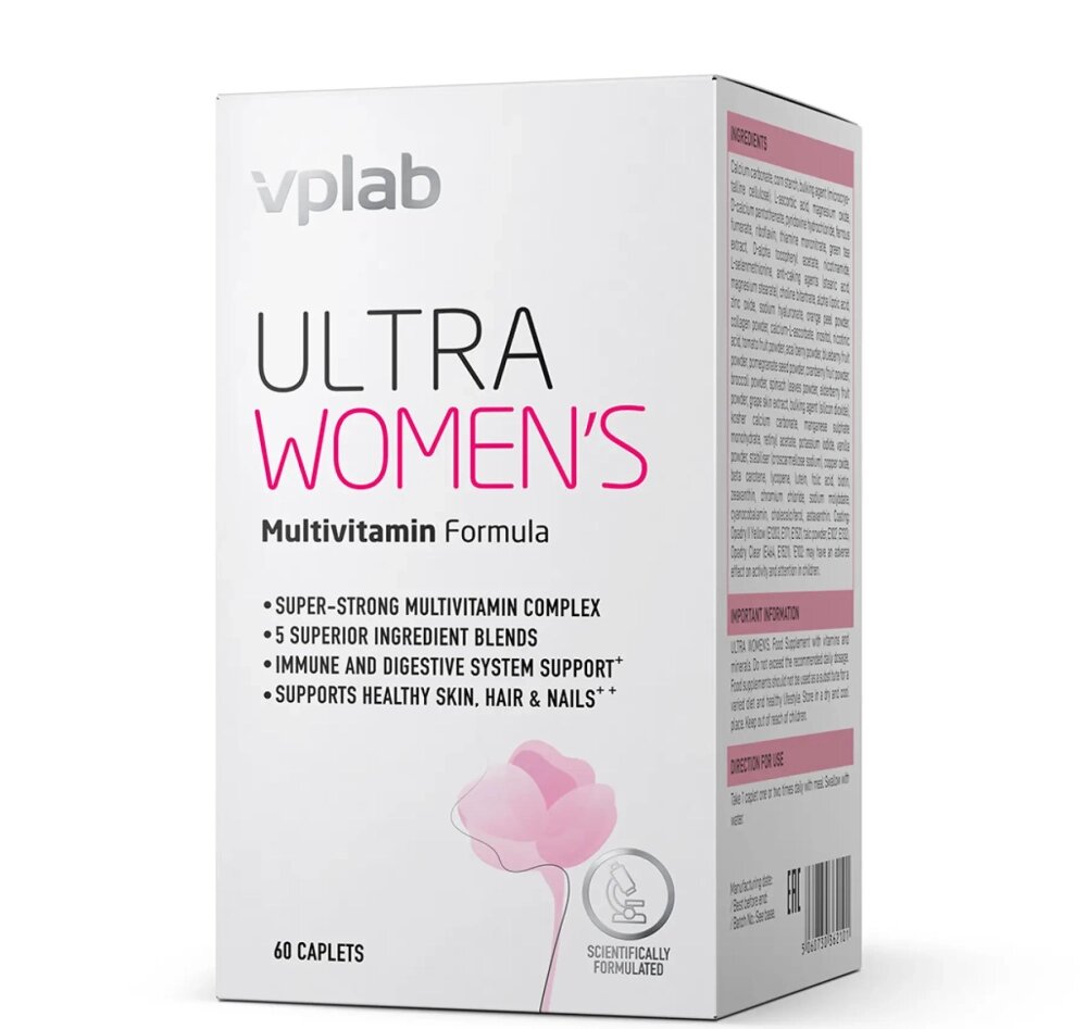 Вітаміни VPLab Ultra Women's multivitamin formula - 60caps від компанії Elektromax - фото 1