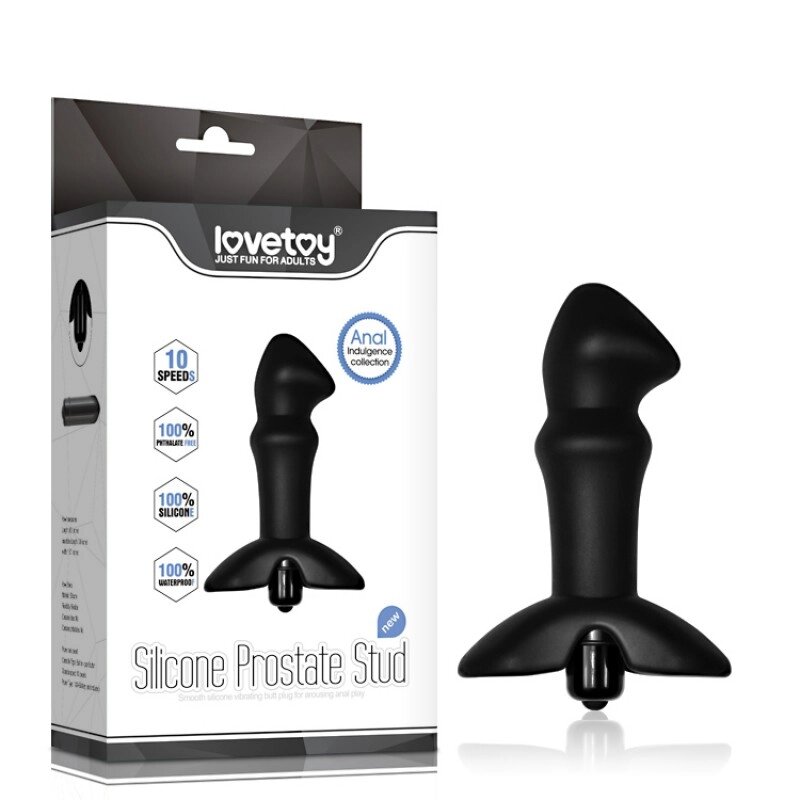 Водонепроникна силіконова особиста     іграшка Anal Indulgence Collection Prostate Stud від компанії Elektromax - фото 1