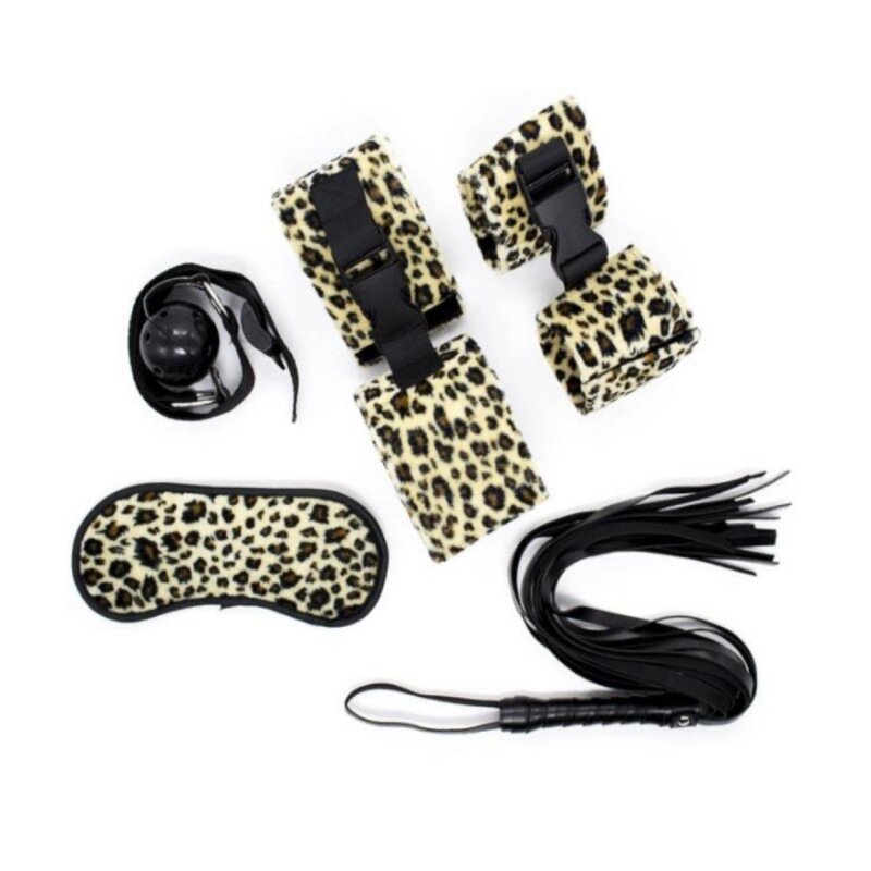Встановлений для BDSM -ігор з 5 предметів леопардові відтінки любові від компанії Elektromax - фото 1
