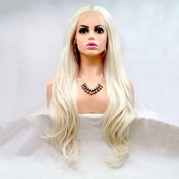 Zadira перука біла блондинка самка довга хвилясті від компанії Elektromax - фото 1