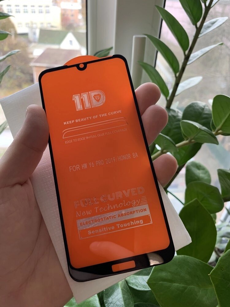 Захисне скло для Huawei Y6, Y6Pro (2019) від компанії Elektromax - фото 1