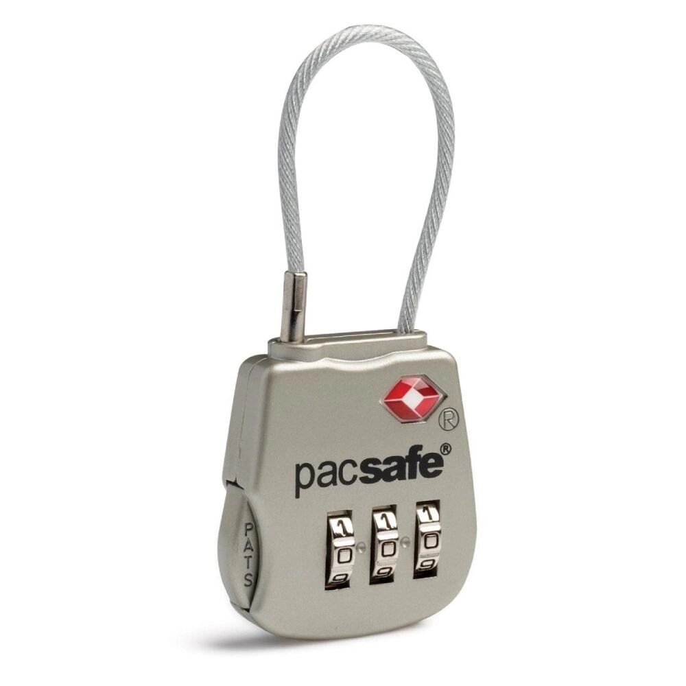 Замок кодовий для багажу Pacsafe Prosafe 800 (сріблястий, 8 x 3.3 х 1 см) від компанії Elektromax - фото 1