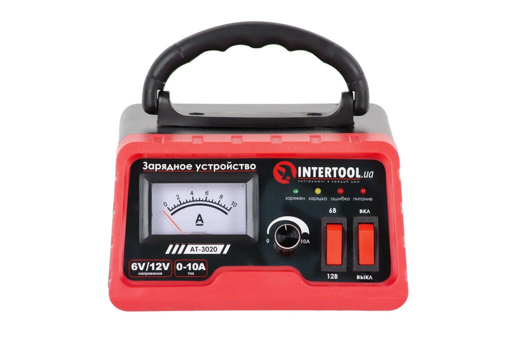 Зарядний пристрій Intertool - 6В-12В x 0-10А 1 шт. від компанії Elektromax - фото 1