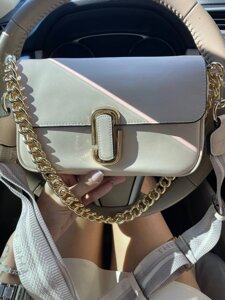 Жіноча сумка Marc Jacobs The J Marc Shoulder Bag бежева DN0100