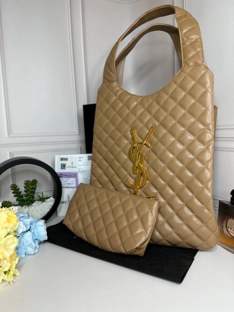 Жіноча Сумка Yves Saint Laurent Icare Maxi Shopping Bag Бежева wb058 від компанії Elektromax - фото 1