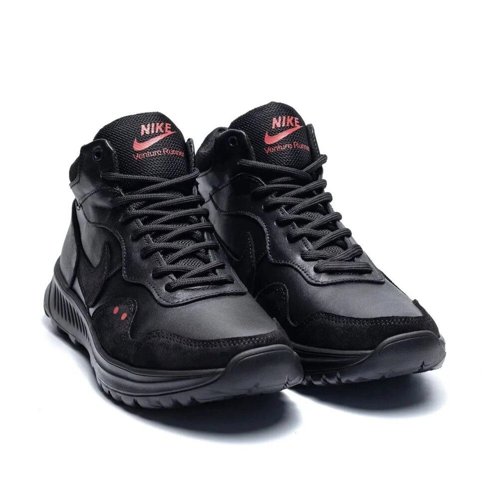 Зимові шкіряні ботинки  Nike  Black від компанії Elektromax - фото 1