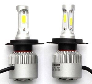 Світлодіодні лампи головного світла S5 H4 H / L 8-48V CSP (радіатор) 3-кольорова 8000LM Н1
