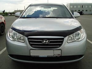 Дефлектор капоту (мухобійка) Hyundai Elantra sd 2007-2011