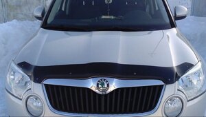 Дефлектор капоту (мухобійка) Skoda Yeti 2009-2013 (шкода йети) SIM