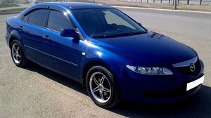 Дефлектора вікон (вітровики) Mazda 6 I Hb 5d 2002-2007 Cobra tuning M20502