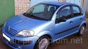 Дефлектори вікон (вітровики) CITROEN C3 2002-