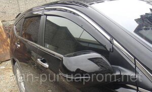 Вікно дефлектори (vetroviki) Honda Cr-V 2012- Chrome Avtm лиття