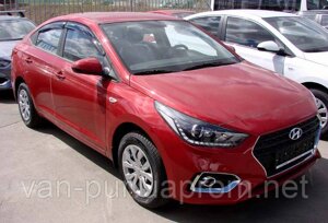 Віконні дефлектори (Vetroviki) Hyundai Accent/Solaris 2017- SIM (Hyundai Accent)