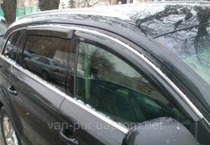 Вікно дефлектори (Vetroviki) Opel Insignia 2009 - Combi з хромованим ліпленням (Opel Insignia)