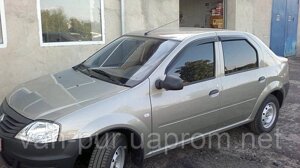 Дефлектори вікон (вітровики) RENAULT Logan Sd 2005