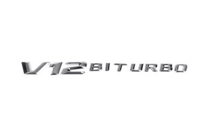 Емблема "V12 Biturbo" для Mercedes G сlass / Vito / A-class / S-Class / GL / ML (хром)