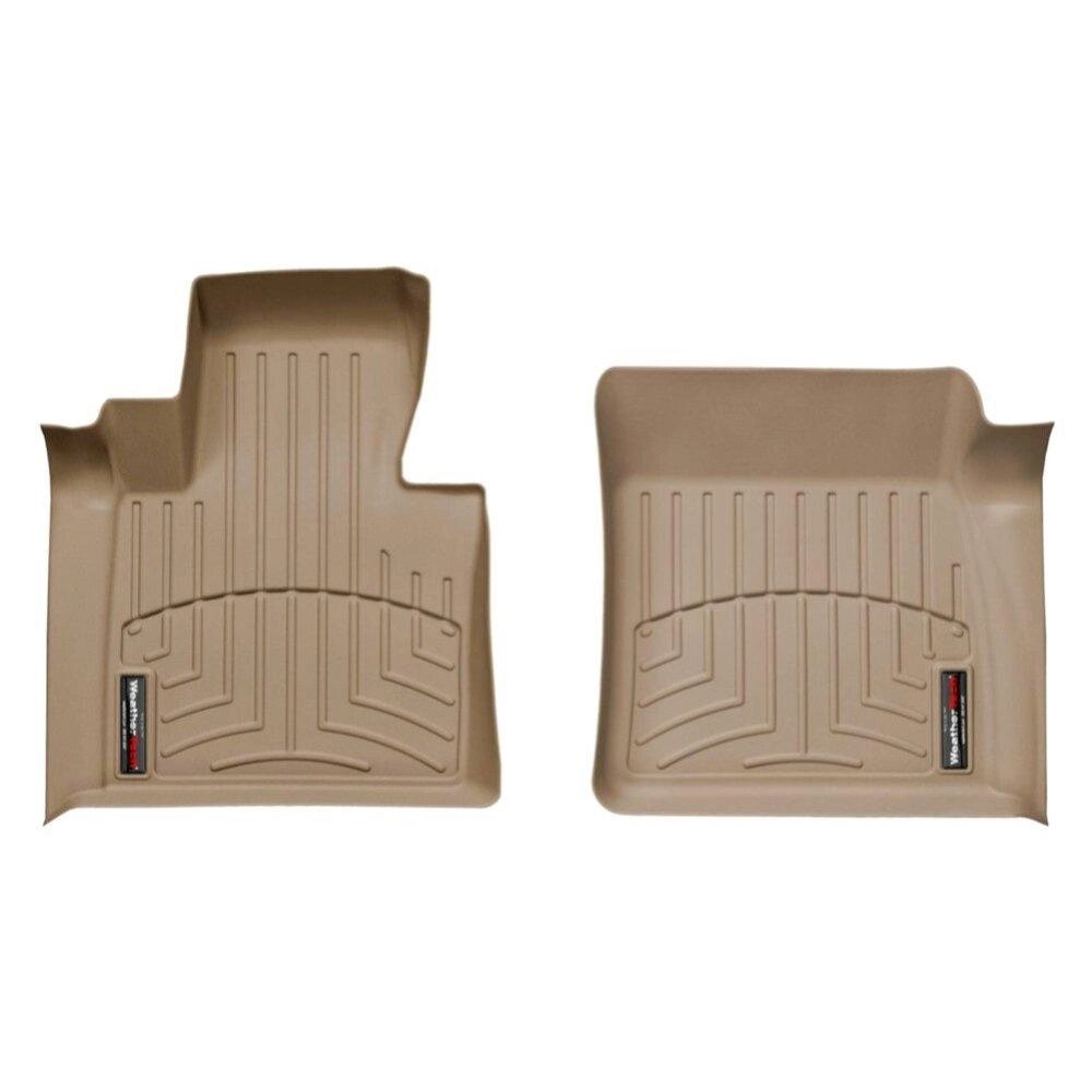 Килимки в салон (передні) Land Rover Range Rover Vogue 2003-09 з бортиком бежеві 450731 WeatherTech від компанії Автомагазин АВТОКРАМНІЦЯ - фото 1